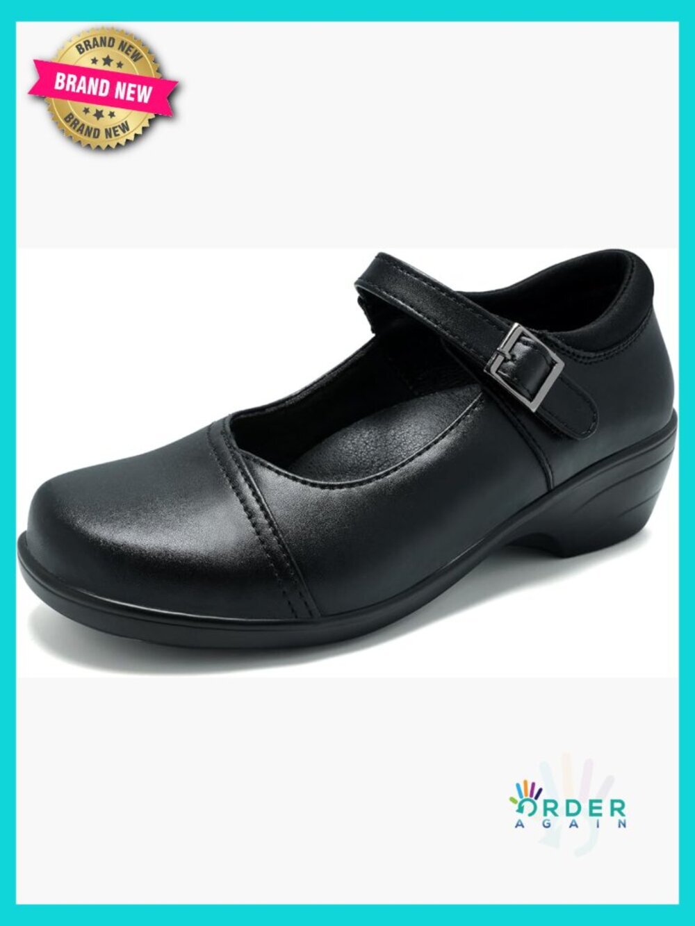 Classic Mary Jane Shoes Round Toe Ankle Strap Loafers Comfort Dress Shoes Arch
